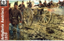 Artiglieria Austriaca 1859 artyleria austriacka 4 armaty 16 kanonierów 1:72