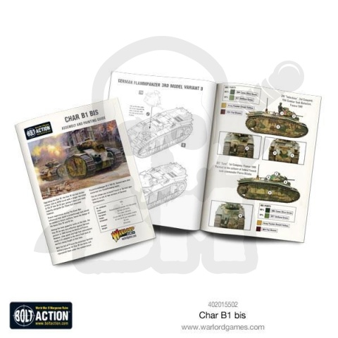 BOLT ACTION Char B1 bis francuski czołg ciężki forteca na gąsienicach
