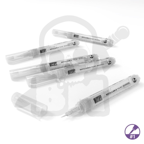 GSW Refillable markers - Size 1 - uniwersalne markery do farb 5 szt.