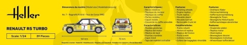 Heller 80717 Renault 5 Turbo 1:24 model samochodu