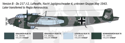 Italeri 91266 Dornier Do 217 J1/J2 Nachtjäger 1:72 model samolotu