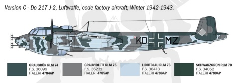 Italeri 91266 Dornier Do 217 J1/J2 Nachtjäger 1:72 model samolotu