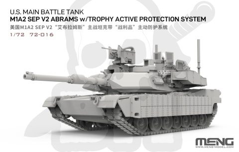 Meng 72016 US MBT M1A2 SEP V2 Abrams 1:72 model czołgu