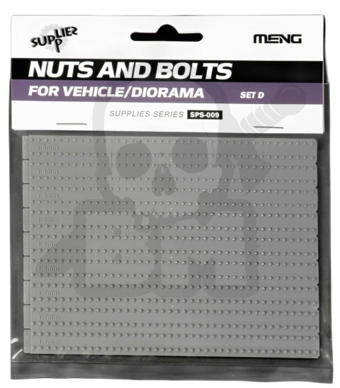 Meng SPS-009 Nuts And Bolts For Vehicle/Diorama Set D modele nakrętek