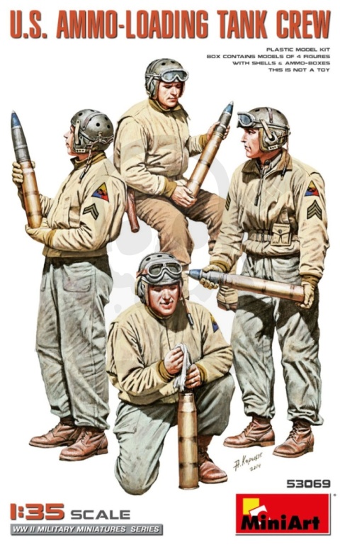 Mini Art 53069 U.S. Ammo-Loading Tank Crew 1:35 4 czołgistów