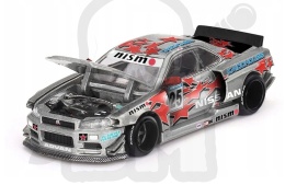 Mini Gt Kaido House 197 Nissan Skyline Gt-R (R34) Kaido Star Racing V1 1999