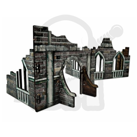 Ruined Mansion - Zrujnowana posiadłość teren HDF pomalowany
