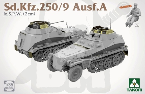 Takom 2213 Sd.Kfz.250/9 Ausf.A Ie.S.P.W (2cm) 1:35 model transportera opancerzonego