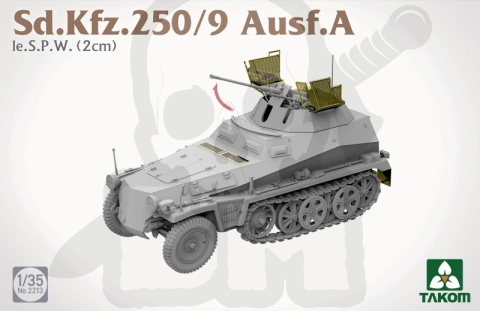 Takom 2213 Sd.Kfz.250/9 Ausf.A Ie.S.P.W (2cm) 1:35 model transportera opancerzonego