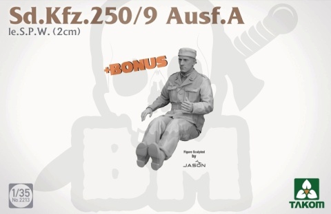 Takom 2213 Sd.Kfz.250/9 Ausf.A Ie.S.P.W (2cm) 1:35 model transportera opancerzonego