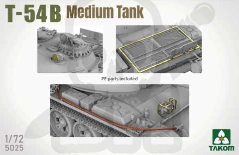 Takom 5025 T-54 B Medium Tank 1:72 model czołgu