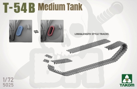 Takom 5025 T-54 B Medium Tank 1:72 model czołgu