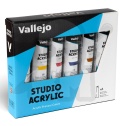 Vallejo 21999 Acrylic Studio Set - 6 x 58 ml zestaw farb dla artystów