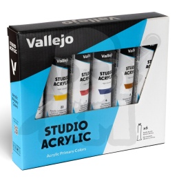 Vallejo 21999 Acrylic Studio Set - 6 x 58 ml zestaw farb dla artystów