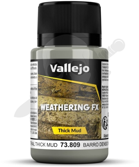 Vallejo 73809 Weathering FX - Thick Mud - Industrial 40 ml