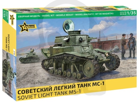 Zvezda 3716 Soviet Light Tank MS-1 1:35 model czołgu