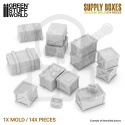 Silicone Molds - Supply Boxes 1:48-1:35 silikonowe formy skrzynki