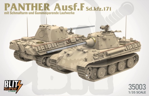 Takom 35003 Panther Ausf. F mit Schmalturm und Gummisparende Laufwerke Sd.kfz. 171 1:35