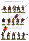 Agincourt Foot Knights 1415-29 - francuscy rycerze - 36 szt.