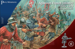 Agincourt French Infantry 1415-29 - francuska piechota - 42 szt.