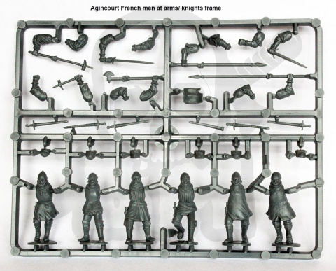 Agincourt French Infantry 1415-29 - francuska piechota - 42 szt.