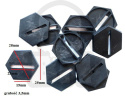 Podstawki heksagonalne 25 mm (20szt.) - podstawka heksagonalna pod figurki mechy hexagonal