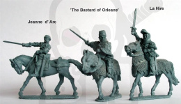 Jeanne d' Arc, La Hire, 'Bastard of Orleans' - 3 szt.