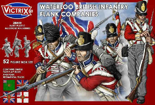 Napoleonic British Waterloo Flank Companies 52 szt.