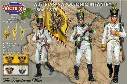Austrian Napoleonic Infantry 1806-1815 56 szt.