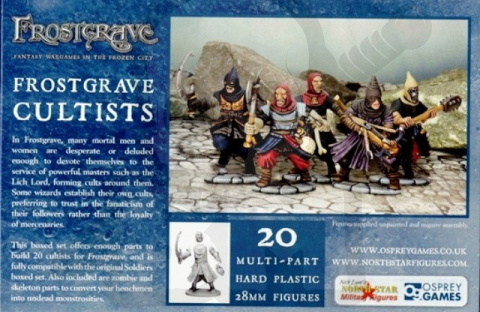 Frostgrave Cultists - kultyści - 20 szt.