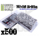 Model Bricks - Grey szare cegły 500 szt.