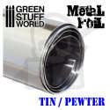 Flexible Metal Foil - TIN / PEWTER Elastyczna metalowa folia 10x45cm