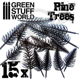Model PINE Tree Trunks x15