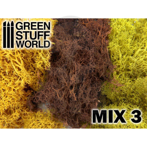 Scenery Moss - Islandmoss - Mix Yellow/Brown/Dark Yellow porosty do makiet 50 gr.