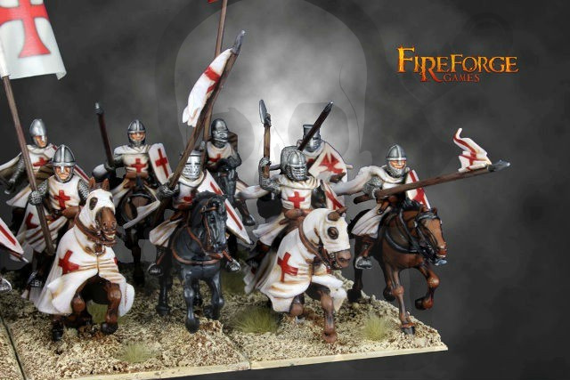 Templar Knights Cavalry - 12 rycerzy Templariuszy rycerze Teplariusz
