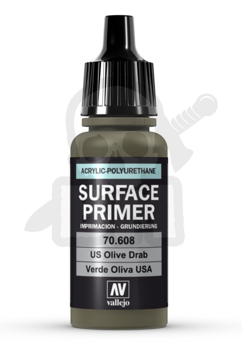 Vallejo 70608 Surface Primer 17 ml. U.S. Olive Drab podkład