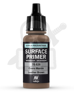 Vallejo 70626 Surface Primer 17 ml. Leather Brown