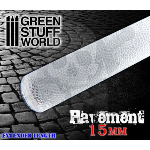 Pavement 15mm Rolling Pin wałek do odciskania tekstur
