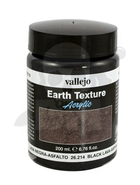 Vallejo 26214 Diorama Effects 200 ml Black lava, asphalt