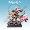 Halfling with Pig - niziołek ze świnią