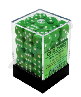 Kostki K6 12mm Chessex Green 36 szt. + pudełko