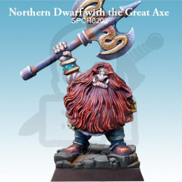 Krasnolud Północy z wielkim toporem Dwarf