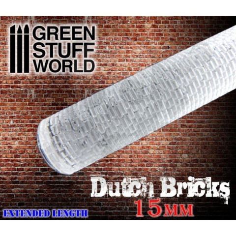 Rolling Pin Dutch Bricks 15mm wałek do odciskania tekstur