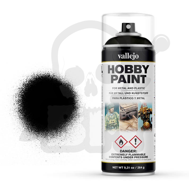 Vallejo 28012 Spray 400 ml Basic Black Primer