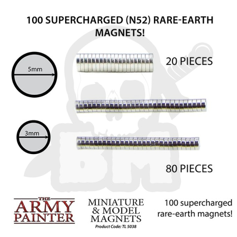 Army Painter Tool Miniature And Model Magnets magnesy N52 100 szt. Army Painter Tool Miniature And Model Magnets magnesy N52 100 szt.