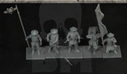 Pike & Shotte Ashigaru Yari Spearmen - samuraje 5 szt.