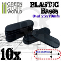 Plastic Oval Pill Base 25x70mm podstawki pod figurki 10 szt.