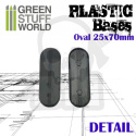 Plastic Oval Pill Base 25x70mm podstawki pod figurki 10 szt.