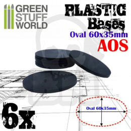 Plastic Oval Base 60x35mm