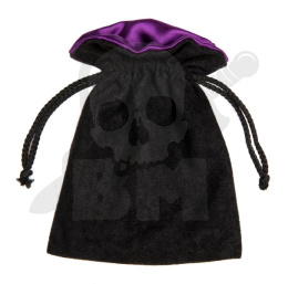 Black/Purple Dice Bag 15x12cm
